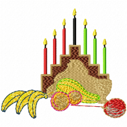 Candle Embroidery Design 3